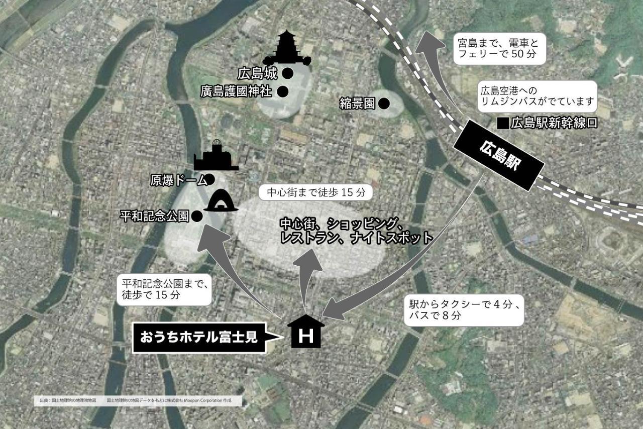 Ouchi Hotel Fujimi Hiroshima Ngoại thất bức ảnh
